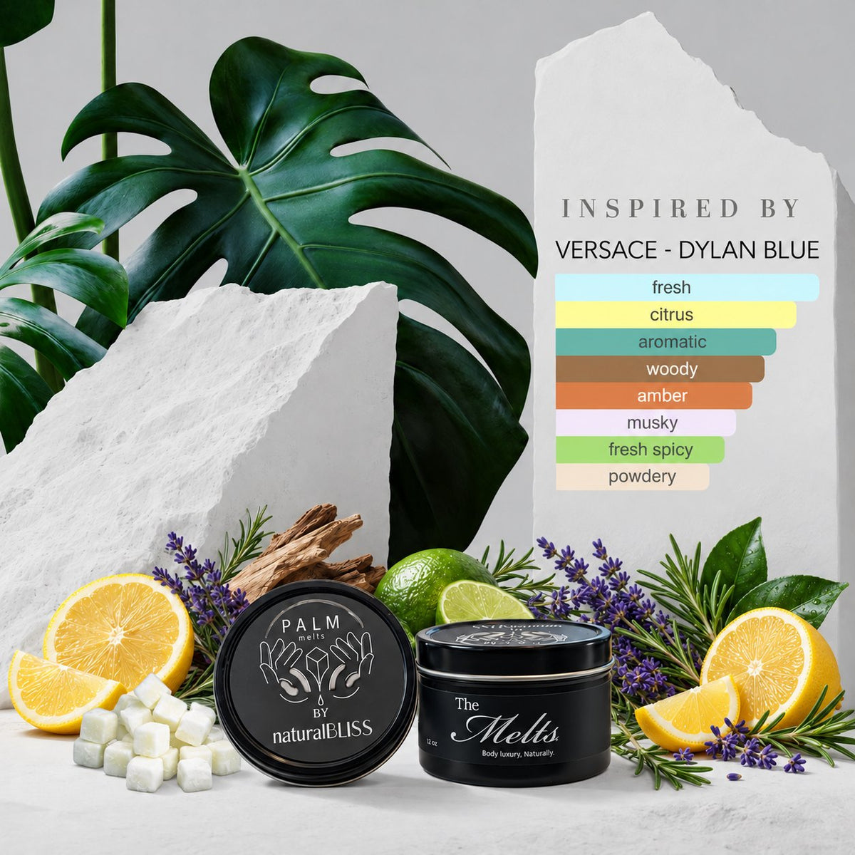 Fresh and citrus Palm Melts body butter