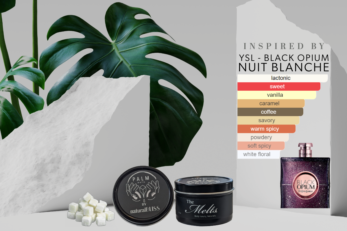 Palm Melts Black Opium Nuit Blanche Yves Saint Laurent Inspired collection