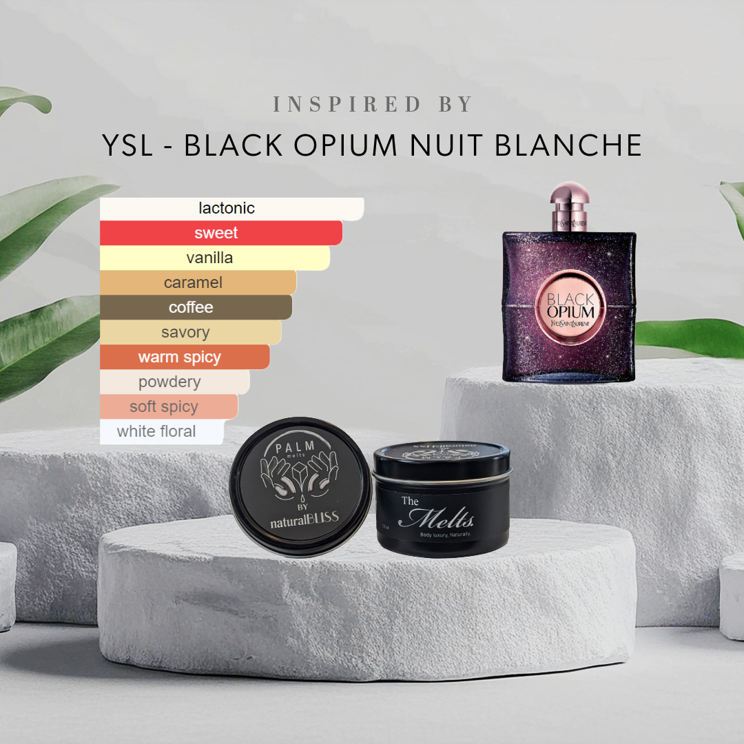 Palm Melts Black Opium Nuit Blanche Yves Saint Laurent Inspired c